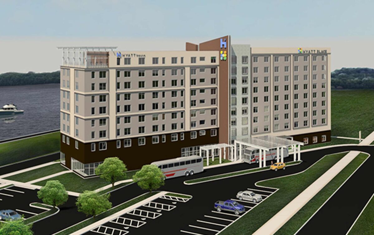 Hyatt Place Hyatt House East Moline Rendering