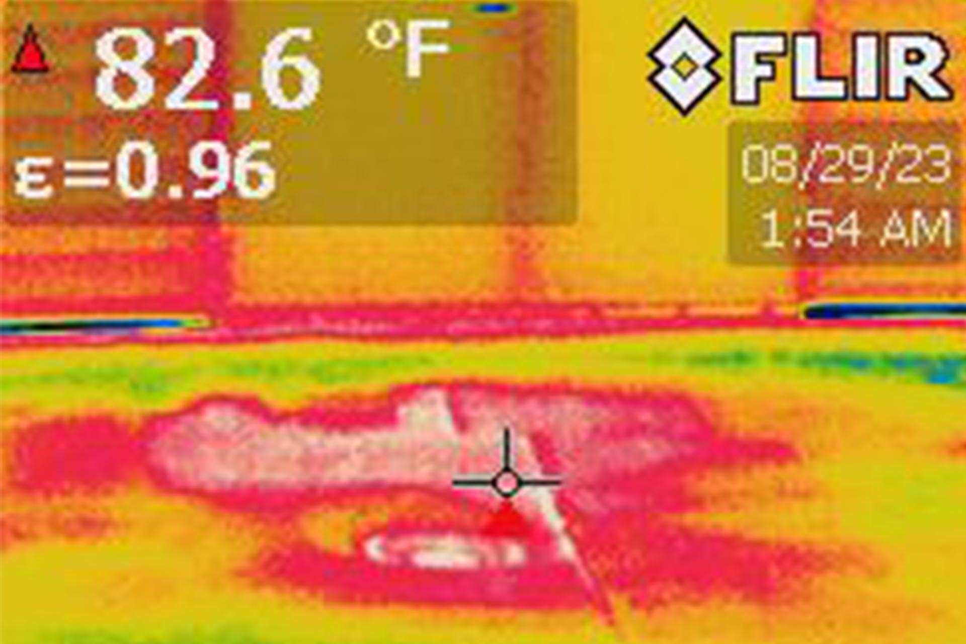 Thermal scan shows Levitt Center roof moisture penetration