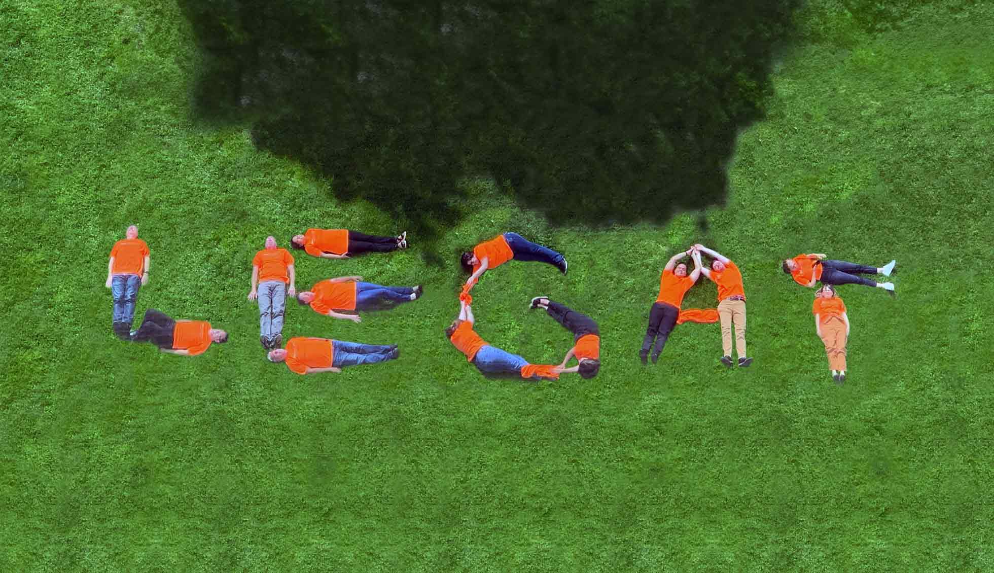 people forms Legat on grass